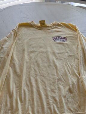 Ron Jon Men’s Long Sleeve Tee - Pale Yellow
